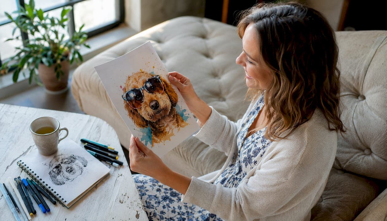 Funny pet portraits: styles, tips, and gift ideas